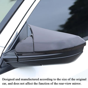Rifoda for Civic car Door Side Mirror Cover Trims ABS Material for Honda 10th gen Civic 2016 2017 2018 2019 2020 2021-Bright Bla
