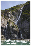 Waterfalls Near South Sawyer Glacier, Tracy Arm-Fords Terror Wilderness, Tongass National Forest, Alaska-Paper Art-42,,X62,,