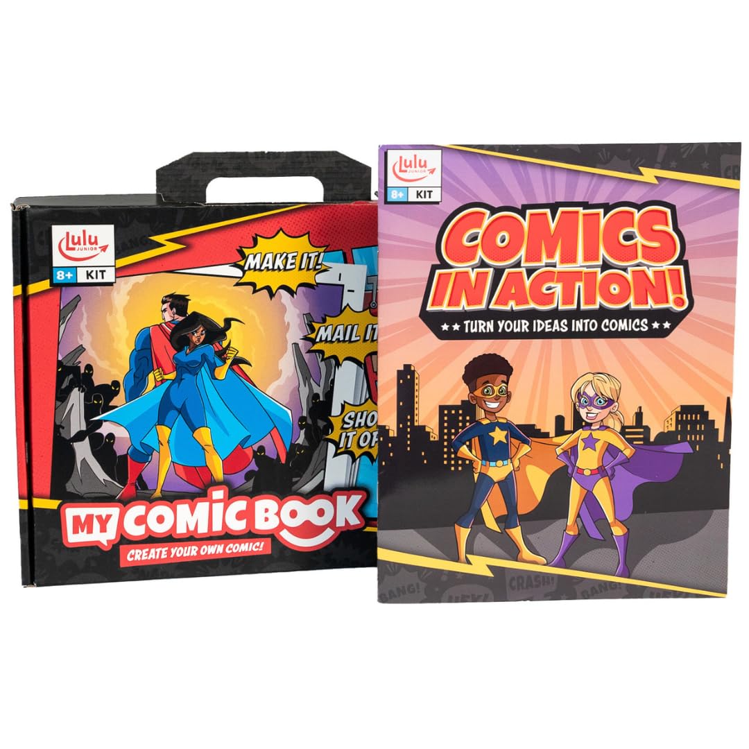 Lulu Jr. My Comic Book Making Kit, Multicolor, 6.75 x 10.25