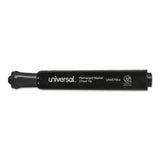 Universal UNV07054 Broad Chisel Tip Permanent Marker Black (60/Pack)
