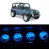 WLJH Bright Ice Blue Instrument Panel Gauge Cluster Speedometer Tachometer Indicator Bulb Full Led Light Kits Package Replacemen