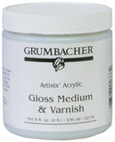 Grumbacher Acrylic Gloss Medium & Varnish 8 oz. jar