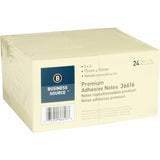 Business Source 36616 Adhesive Notes 100 Sheets 3Inch x3Inch 24/PK Yellow