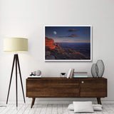Moon Over Canyonlands National Park From Green River Overlook, Utah-Paper Art-50,,X38,,
