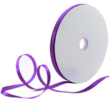HARSKIYER 100 Yards 1/4 Inch Purple Satin Ribbon, Solid Fabric Ribbon Roll for Gift Wrapping, Floral Bouquets, Wedding, Party, H