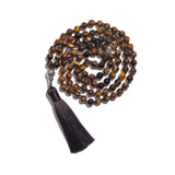 Hovaete Tasbih Prayer Beads Allah & Muhammad Islamic Prayer Rosary Muslim Islam Misbaha Tasbeeh Sibha 99 Necklace (8mm Yellow Ti