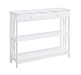Convenience Concepts Mission 1 Drawer Console Table, White