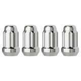 DPAccessories Chrome M12x1.50 Lug Nuts for Aftermarket Wheels - Closed End Spline Tuner - 34mm (1.35) Tall - Pack of 4 - LCS3A6H