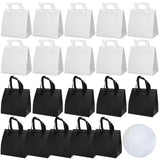 Chanseen 20Pcs Insulated Take Away Bags Disposable Cooler Bag Thermal Lunch Grocery Take Out Bags for Coffee Milk Tea Drink Food