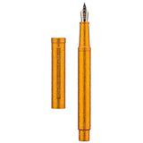 Hongdian 1851 Forest Fountain Pen Golden Ice Flowers, Medium Nib Classic Design with Converter and Metal Pen Case