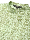 Sojanya (Since 1958 Men'S Cotton Blend Pista Green Printed Only Long Kurta Pista Green L