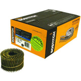 BOSTITCH Siding Nails, Wire Collated Coil, Thickcoat Galvanized, 15-Degree, Ring Shank, 2-1/2-Inch x .090-Inch, 3600-Pack (C8R90