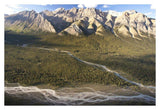 Mountains Above Coral Creek And Cline River, Jasper National Park, Alberta, Canada-Paper Art-38,,X26,,