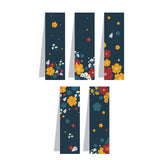 woopme Floral Art Bookmark Magnetic for Students Kids Book Lovers Readers Gift Magnetic Page Clips Folding 5 PCs