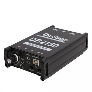 On-Stage Db2150 Passive Stereo Usb Di Box