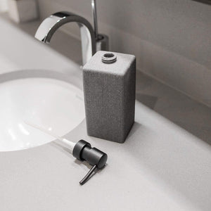 Varato Modern Design Bathroom Accessories Tall Line Soap Dispenser Bathroom and Kitchen (Large, 8 in Height) - Grey Hand Soap
