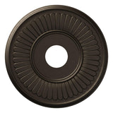 16OD x 3 1/2ID x 1P Berkshire Thermoformed PVC Ceiling Medallion (Fits Canopies up to 7), Metallic Black Night