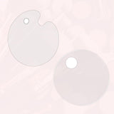 Namehaus 2 Pcs Clear Acrylic Paint Pallete Set Clear Art Palette Tray For Adults & Kids | Transparent Acrylic NonStick Oil Pain