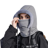 Sypram Production Winter Hooded Scarf | FleeceLined Hooded Mask | Thermal Balaclava For Women | Insulated Face Mask For Winter 