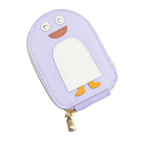 Merishopp 2Xcredit Card Holder Purse Portable Card Case Card Purse For Bag Travel Dating Purple