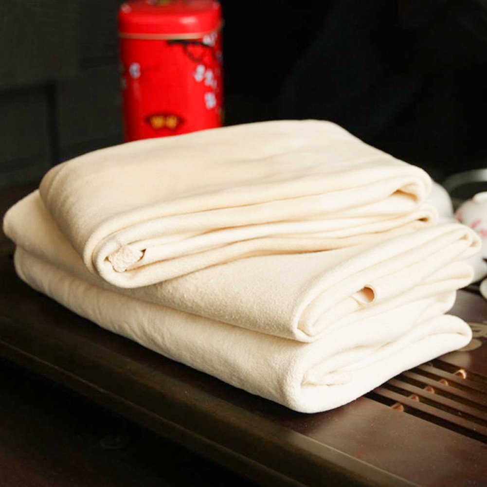(3 Pack) Car Natural Chamois Cleaning Cloth,Absorber Towel for Car Chamois Drying Towe RIVERLAKE Genuine Deerskin Leather Auto C