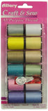 Allary Craft & Sew 12 Spools Thread, Lt. Colors, Model #40402
