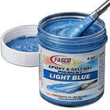 Fasco Epoxies Light Blue Pigment for Epoxy Resin & Gelcoat - Concentrated Colorant - 4 oz
