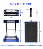 1100 LB Motorcycle Center Scissor Lift Jack ATVs Dirt Bike Scooter Crank Hoist Stand, Blue