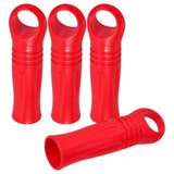 TOPPERFUN Mop Handle End Cap: 1in Dustpan Handle Replacement, 4 Pcs, Red
