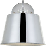 Living District Nota 1-Light Mid-Century Metal Wall Sconce In Chrome