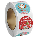 ATORSE 500Pcs Christmas Stickers Roll for Card Making Handmade Crafts Gift Wrapping Style I