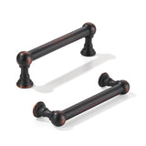 khtumeware 10 Pack 3-3/4 Inch Hole Center Oil Rubbed Bronze Cabinet Pulls Heavy Duty Solid Cabinet Handles cabinets Dressers Kit