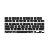 MOSISO Keyboard Cover Skin Compatible with MacBook Air 15 inch M3 A3114 M2 A2941/Air 13.6 A3113 A2681/Pro 14/16 M4 M3 M2 M1, Bla