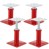 Yaocom 4 Pcs Adjustable Jack Post, 4.3-7 Height Range, Basement Floor House Screw Jacks for Lifting Joist Beam Brace for Cellar 