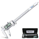 Kynup Digital Caliper 8 inch,Caliper Measuring Tool, Vernier Caliper, Stainless Steel, Full Turn Off, Switch from Inch Metric Fr
