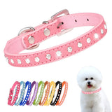 Small Dog Collars Bling Diamond Pretty Crystal Sparkly Rhinestone Glitter Jewel Puppy Collar For Xxs Xs Small Medium Pet Girl Cat Female Kitten Pink Xsmall -Like New