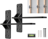 14 inch Floating Countertop Support Brackets by Balin Designs, Free hanging Floating Shelf Brackets Heavy Duty, Invisible Wall S