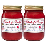 MICHAEL'S OF BROOKLYN Tomatoes & Fresh Basil Pasta Sauce, Non-GMO, Gluten Free, and Yeast Free | Fresh Tomato Sauce made with Fr