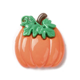 Stiesy 100Pcs Halloween Pumpkin Resin Cabochons Cartoon Tribe Theme Slime Charms for DIY Crafts Party Decor Seasonal Projects Je