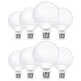 8 Pack G25 Vanity Light Bulb, LED Globe Bulbs for Bathroom Vanity Mirror, 60W LED Light Bulbs Equivalent, Brightness 5000K Dayli