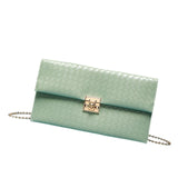 Merishopp Women Clutch Elegant Handbag Pouch Purse Crossbody For Party Travel Shopping Green
