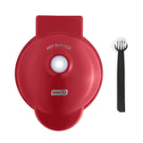 DASH Deluxe Mini Maker for Individual Waffles, Hash Browns, Keto Chaffles with Included Brush and Cord Wrap, and Easy to Clean N
