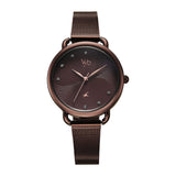 Fastrack Vyb 6.0 Classiqu Quartz Brown Round Dial Women'S Watch | Stainless Steel Mesh Strap Material | Watches For Women Analog