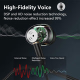 BACKWIN Wired in-Ear Headphones with Mic Volume Control Noise Cancelling Earbuds with Microphone Powerful Bass Earphones 3.5mm J