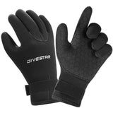 Neoprene Wetsuit Gloves for Men, Women & Kids - 3MM & 5MM Thickness - Anti-Slip, Flexible Dive Gloves for Scuba, Spearfishing, S