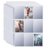 900 Pockets Baseball Sleeves - Double Side 9-Pocket Trading Card Binder Sleeves Page Protectors Sheet Fits 3 Ring Binder for Gam