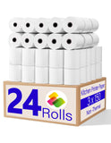 Star SP700 Kitchen Printer Paper (24 Rolls) 3 x 150 1 Ply Bond (Non -Thermal) Receipt Paper POS Cash Register Paper for TMU200 