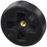 Sioux Chief 87920 Cleanout Plug ABS Threaded, 2, Black