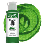DA VINCI PAINTS Professional Artist Fluid Acrylic Paint, Sap Green, 4oz