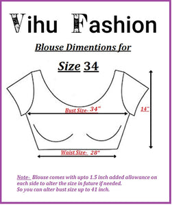 Vihu Fashion Womens Readymade Sweetheart Neck Sleeveless Mirror Saree Blouse.(Paper Foil Wine_38)